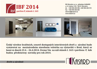 Stavební veletrh IBF 2014