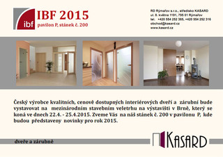 Stavební veletrh IBF 2015